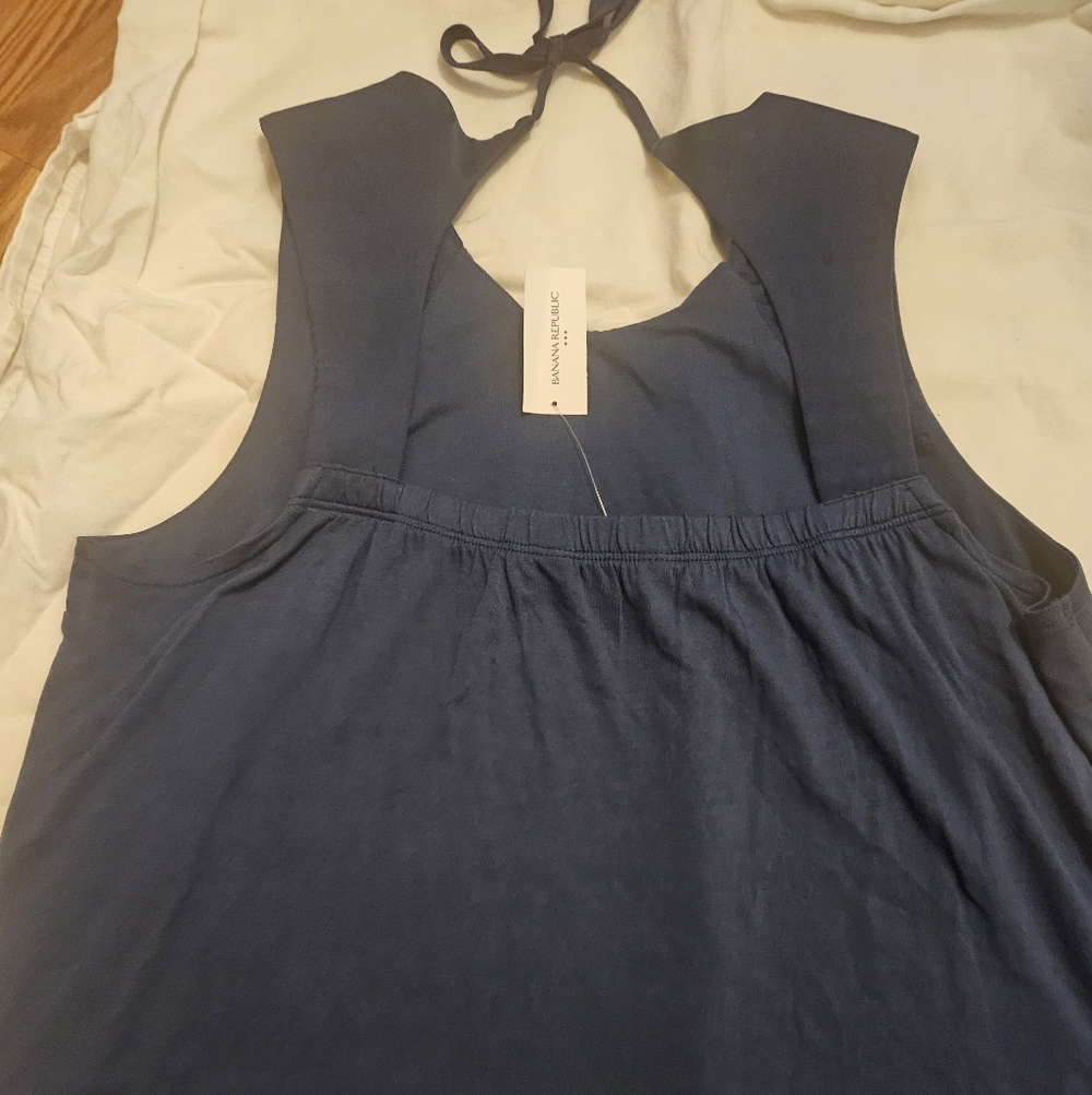 Banana Republic Blue Halter Top-NWT - Picture 4 of 4